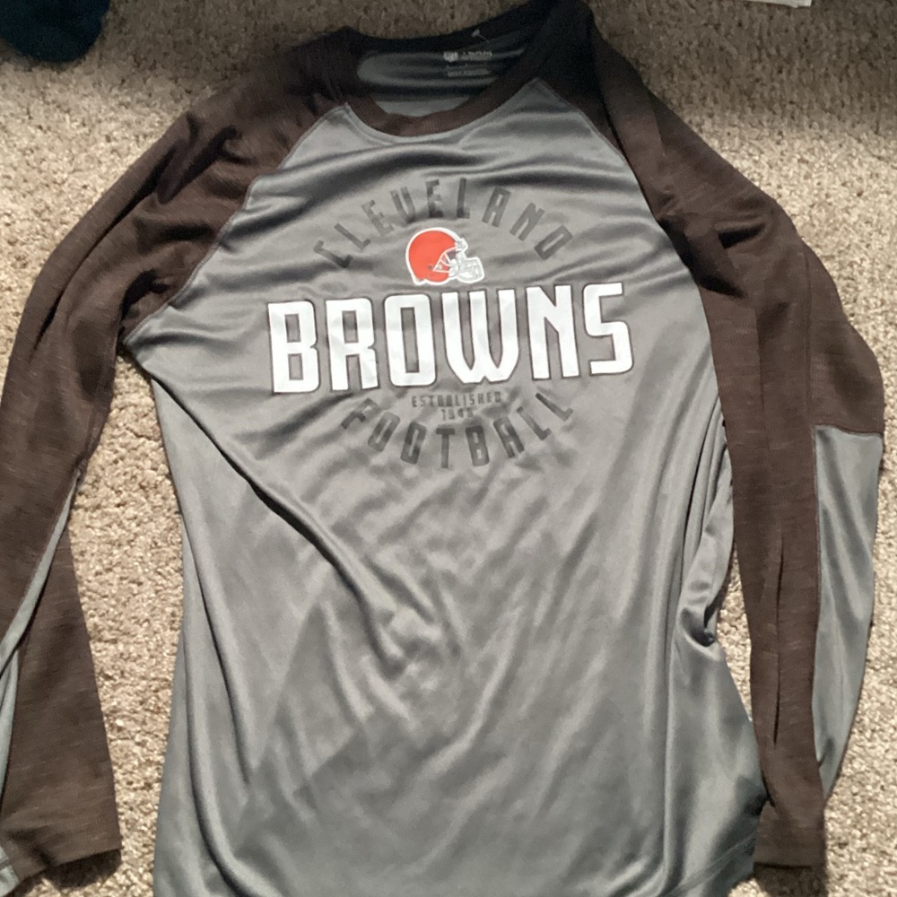 NFL Team Apparel Black and Gray Shirt